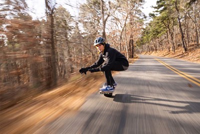 Dr. Scura skateboarding